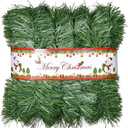 Lvydec 50ft Artificial Christmas Garland Decoration, Unlit Pine Garland Soft Greenery Garland for Holiday Party Decoration, Outdoor/Indoor Use
