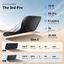 Upgraded Windshield Sun Shade for Tesla Model Y/Model 3 2017-2026 [99.9% Sun Protection, Super Heat Insulation] Foldable Sunshade with Storage Bag, Car Accessories, WS2 (59 x 36 in)