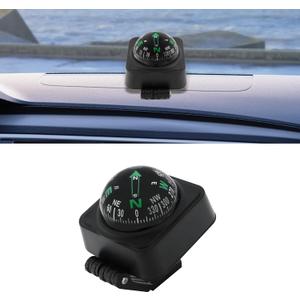 Car Compass Ball,Adjustible and Night Vision Car Compass Dashboard for Find Direction,Universal Car Accessories for Boat Car Truck SUV