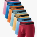 Separatec Dual Pouch Mens Underwear Breathable Cooling Rayon Made from Bamboo Underwear Men, Boxer Briefs and Trunks 7 Pack