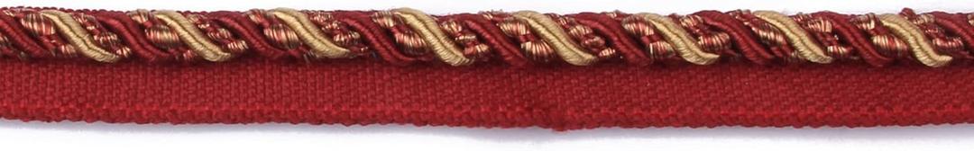 BEL AVENIR 0.27 inch 13Yards Twisted Lip Cord Trim Basic Sewing Luxury Multicolor Handmade Crafts DIY Crafts Decoration Edge Piping Embellishments (Red)