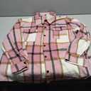 Shackets for Women Plaid Flannel Shirts Fall Winter Jackets Cute Tops Trendy Western Cowgirl Outfits Teen Girls Coats, L