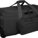120L 3-Wheel Rolling Duffle Bag - Heavy Duty Military Deployment Bag, Durable Wheeled Duffle Luggage for Travel, Camping & Outdoor Adventures