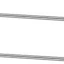 Threehoney 2 Pack Wire Shelving Garment Hanger Bar Wire Shelving Accessories Industrial Closet Clothes Rods for Home Retail Store(Silver,48 Inch)