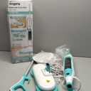 Scrubbing Steam Mop with Rotating Mop Pads, All-in-One Hard Floor Cleaner with LED Headlights, Steam & Spin Control, 6 Soft Scrub Pads, Swivel Steering, FS07 (White)