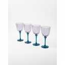 CORE 10.1OZ WINE GLASS Blue 4PCS