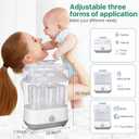 Freebaby Baby Bottle Sterilizer and Dryer,4 in 1 Electric Steam Sanitizer and Dryer for All Baby Bottle,Bottle Sanitizer for Pacifiers&Breast Pump Accessories,8 Bottles Capacity