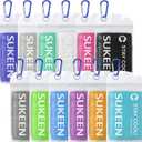 Sukeen 12 Pack Cooling Towel (40"x12"), Ice Towel Sets,Soft Breathable Chilly Towel,Microfiber Towel for Yoga,Sport,Running,Gym,Workout,Camping,Fitness,Workout (Dark Blue/Grey/Reed Green/White/Pink/Black/Dark Grey/Green/Blue/Purple/Yellow/Lake Blue)