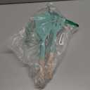 Pack of 2 Silicone Spatula, Non Stick Cooking Utensil Set Stainless Steel Handle Kitchen Turner for Baking Mixing Grilling Serving Food Heat Resistant Non Scratch Hooks Included (Green)