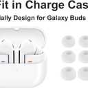 2 x ALXCD Eartips Compatible with Galaxy Buds 3 Pro SM-R630N Earbuds, 6 Pairs S/M/L Sizes Silicone Ear Tips Earbuds Replacement Tips, Compatible with Galaxy Buds 3 Pro SM-R630 6 Pairs White sml