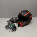 Youth Dirt Bike Helmet Set Includes Gloves, Goggles, Mask, Ideal Helmet for Kids 8-14, Premium Safety Gear for Dirt Bike Helmets Enthusiasts - DOT Approved (Red, M)