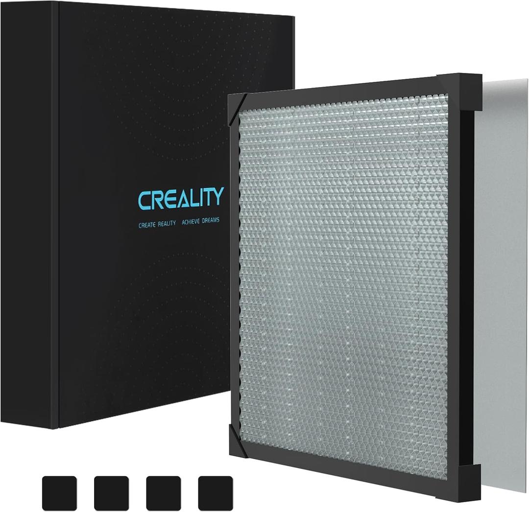 Creality Honeycomb Laser Bed for Laser Engraver and Cutter Machine Honeycomb Platform with Aluminum Panel, Size：19.7" x 19.7"