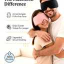 FACEMOON Cooling Eye Masks with Flexible Gel - Cold Compress Ice Pack for Puffy Eyes Migraines Headache Stye Sinus After Surgery Therapy - Reusable 2 pcs for Family Black Pink