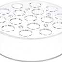 uxcell Acrylic Flower Vase, 8 Inch Round Floral Centerpiece with 16+5 Holes for Dining Table, Round Flower Vase for Centerpieces Weddings Party Home Decor