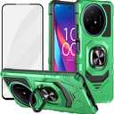 Ailiber for TCL 60 XE 5G Case with Screen Protector, TCL 60 XE NxtPaper Kickstand Case, for Magnetic Car Mount, Heavy Duty, Rugged Shockproof Protective Cell Phone Cover-Green