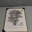 Framed Christian Scripture Wall Art, Ephesians 3:17 Inspirational Bible Verse Canvas Print, Vintage Tree Sketch Religious Artwork for Bedroom Living Room, 12x16 Inch