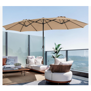 SMUG Large Patio Umbrella, Outdoor Market Umbrellas, Table Umbrella for Beach, Garden, Backyard