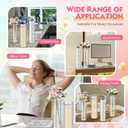 Nuogo 6 Pcs Plastic Clear Cylinder Vase for Home Acrylic Flower Clear Vase Centerpiece for Centerpieces Wedding Party Decorations Opening Round (12 Inch)