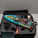 Brushless RC Boat 40+MPH, Remote Control Boats for Adults Kids, 19" Big Racing Boat for Salt Water Lake River with Self-Righting, LED Lights, Fishing Function Fast High Speed with Carry Bag