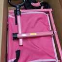 Sekey Wagon Cart with Wheels with 220LBS Capacity,Heavy Duty Wagon Carts Foldable,Lightweight Utility Portable Cart for Grocery, Shopping, Garden, Camping. Pink