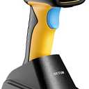 NETUM Upgraded QR Industrial Bluetooth Barcode Scanner with Charging Dock, Wireless 2D 1D Bar Code Reader 2600mAh Drop Protection Shock Dust Proof Hands Free for Windows Mac Android iOS (NT-1200)