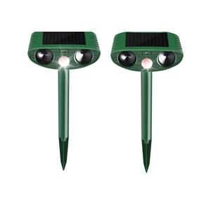 Cat Repellent Outdoor,2 Pack Solar Animal Repeller Ultrasonic Cat Deterrent with Motion Sensor Waterproof Pest Repeller Animal Deterrent for Garden Yard Skunks,Raccoon Birds Squirrels Deer