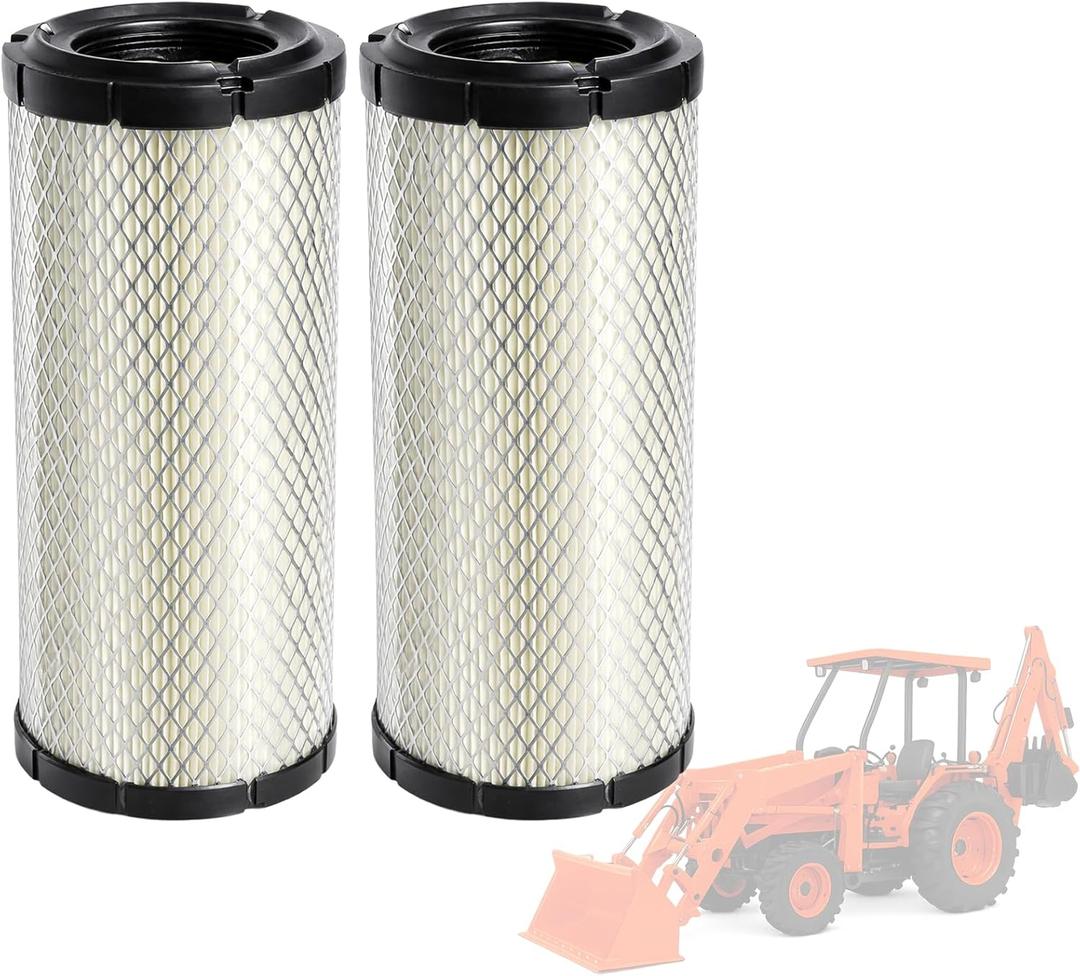 P822768 Air Filter (2 Pack) Compatible with Donaldsonn Baldwinn RS3988 P772579 Fletguardd AF25436 Luberfinerr LAF8143 WIXX 46489 FRAMM CA9246 AM129028 Kubota R1401-42280 129062-12560