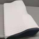 Derila King Size Neck Pillow for Sleeping, Ergonomic & Cervical Pillow for Neck Support & Relief, Memory Foam Side Sleeper Pillows, Bed Contour Pillows for Back, Stomach Sleepers (King Size (23.6" x 13.4" x 4.3"), 1 Pillow_white)