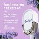 Febreze Plug In Air Freshener, Odor-Fighting Scented Oil Refill, Air Fresheners for Home and Bathroom and Kitchen, Long Lasting for Strong Odors, Lilac and Peach Scent, 0.87oz Refills, 4 Count