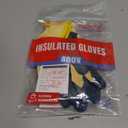 Insulated Electrician Gloves 400V High Voltage Electrical Gloves,Rubber Safety Work Gloves,Non Slip,Non Electric Shock (Large)