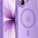 Designed for iPhone 17 Case, Compatible with MagSafe, [Camera Protection] [15FT Military Droptection] Shockproof Translucent Matte Anti-Slip Phone Case, 6.3", Light Purple
