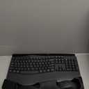 Wireless Keyboard and Mouse Combo,2.4G Full Size Wave Keys Ergonomic Keyboard with Wrist Rest for Natural Typing, 3 DPI Adjustable Ergonomic Silent Mouse for Computer/Laptop/Windows/Mac (Gray)