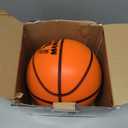 Silent Basketball Size 7-Size 5-Size 3, New Upgraded Weight Grooved Airless Indoor Basketball, Non-derforming Package, Real Feel & Bounce Like Official Ball, Quiet Dribbling Indoor Training (yellow)