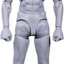 Fremego 1/12 Scale Action Figure 6inch Flexible Grey Color Figure Pocket Series Drawman Action Figure Body Doll (Gray)