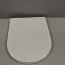 Soft Close Quick Release Toilet Seat Elongated- Heavy Duty Adjustable Stainless Hinges, D/U Shape Toilet Seats Cover for Easy Cleaning & Simple Top Fixing - White Toilet Lid