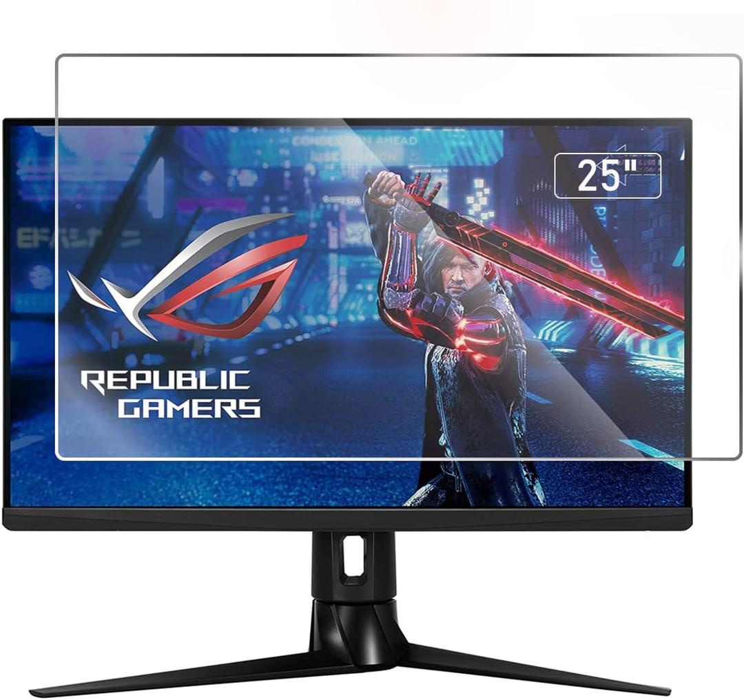 2 Pack Anti-Glare Matte Screen Protector for 25" Inch 16:9 Sceptre/LG/Dell/HP/Acer/ViewSonic/ASUS/Aoc/Samsung/KOORUI/InnoView/CRUA/BenQ/SANSUI 25" Monitor/Gaming Monitor Screen Film