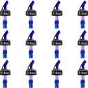 12 Pack Measured Liquor Bottle Pourer Spout With Collar (Blue 1.5oz 45ml), Jigger Quick Shot Spirit Measure Pourer for Alcohol Wine Cocktail