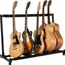 5 Multi Guitar Stand Rack with Folding Design,Black Guitar Holder