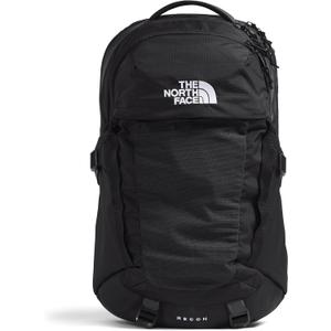 The North Face Recon Everyday Laptop Backpack - Daypack, Water Repellent, Laptop Sleeve, 2 Water Bottle Pockets, TNF Black/TNF Black-NPF, One Size, 30L