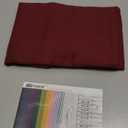 BGment Burgundy Linen Kitchen Curtains 40 Inch Length, Short Semi Sheer Drapes with Rod Pocket Christmas Holiday Decor for Cafe Bathroom Windows Lightweight, 2 Panels Set, Each 42 Inch Wide