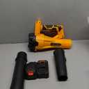 Leaf Blower Cordless, 650 CFM/170 MPH, 6-Speed Levels with 2 X 4.0Ah Battery, Handheld Leaf Blower, Electric Blowers for Lawn Care, Garden, Yard (Yellow & 2 Battery) (orange)