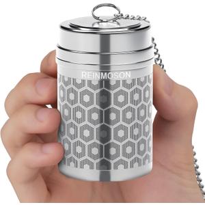 Reinmoson Large Tea Infuser for Loose Tea & Spice Infuser for Cooking, Extra Fine Mesh Tea Strainers, 304 Stainless Steel Loose Leaf Tea Steeper for Black Tea, Rooibos, etc (1 Pack)
