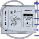 XXXL Blood Pressure Cuff for Big Arms 12.6-26 (32-66CM)-Compatible with Omron and Most Other Brands, Includes 6 Connectors (Light Grey)