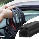 Car Door Seal Strip Weather Stripping, 32.8Ft Automotive Thickened Rubber Seal Trim for Windows Door/Hood/Trunk, Universal Soundproof Stripping Accessories for Most Car,Truck,SUV (32.8Ft)
