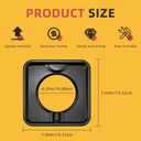 Drip Pans for Gas Stove,Reusable Black Drip Pans,Square Burner Covers BN24,SGP-400,Gas Burner Liner Covers,Gas Range Drip Pan Made of Porcelain-4packs by MIFLUS