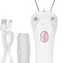 Threading Hair Removal, Hair Removal Device, Electric Threading Epilator USB Hair Remover for & Body Hair Removal with Cotton Thread Roll (Pinks)