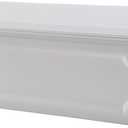 Architectural Mailboxes Windsor Wall-Mounted Mailbox for Outside, Rust-Proof Plastic Small Mail Box, White