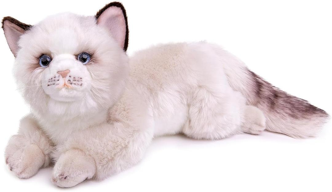 ZHONGXIN MADE Ragdoll Cat Plush, Lifelike Stuffed Animal, Cute 20inch Plush Toy Pet, Soft Toy for Kids