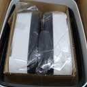 2 Pack 2.7 Gal Bathroom Trash Can with Lid, Automatic Trash Can Small Smart Garbage Can Touchless, Slim Motion Sensor Waterproof Plastic Trash Bins for Bedroom Office Kitchen Toilet (White)