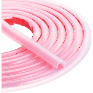 uxcell Weather Stripping Door Seal, 20 ft Self-Adhesive D-Shape Seal Strip Silicone Insulation Window Gap Filler for Door Frame Sealing Gap (5/16" W x 1/4" T, Clear)